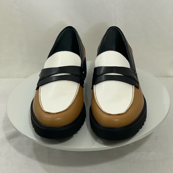 Franco Sarto - Women’s Loafers in Black, White, and Tan - Picture 2 of 15